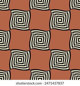 Seamless geometric pattern. Color print.