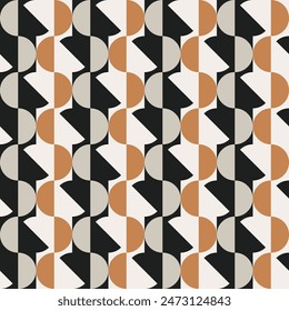 Seamless geometric pattern. Color print.