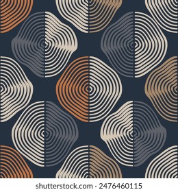 Seamless geometric pattern. Color print.