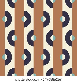Seamless geometric pattern. Color print.