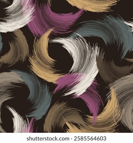 Seamless geometric pattern. Color print.