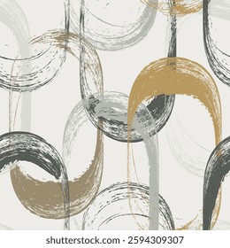 Seamless geometric pattern. Color print.