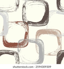 Seamless geometric pattern. Color print.