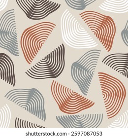 Seamless geometric pattern. Color print.