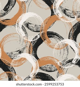 Seamless geometric pattern. Color print.