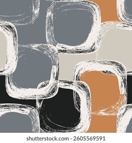 Seamless geometric pattern. Color print.