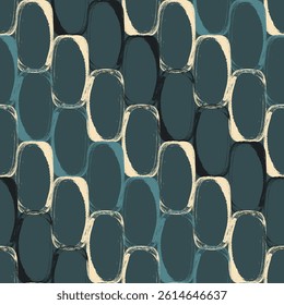 Seamless geometric pattern. Color print.