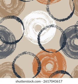 Seamless geometric pattern. Color print.
