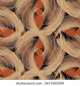 Seamless geometric pattern. Color print.