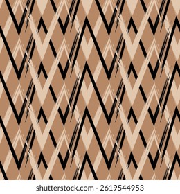 Seamless geometric pattern. Color print.