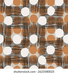 Seamless geometric pattern. Color print.