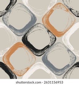 Seamless geometric pattern. Color print.