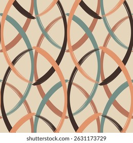 Seamless geometric pattern. Color print.