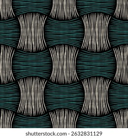 Padrão geométrico contínuo. Impressão colorida.