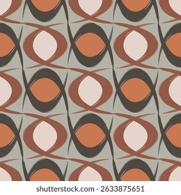 Padrão geométrico contínuo. Impressão colorida.