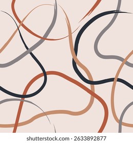 Seamless geometric pattern. Color print.