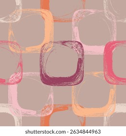 Seamless geometric pattern. Color print.