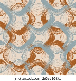 Seamless geometric pattern. Color print.