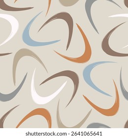 Seamless geometric pattern. Color print.