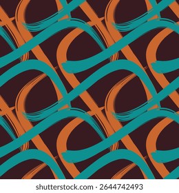 Seamless geometric pattern. Color print.