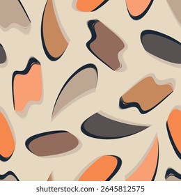 Seamless geometric pattern. Color print.