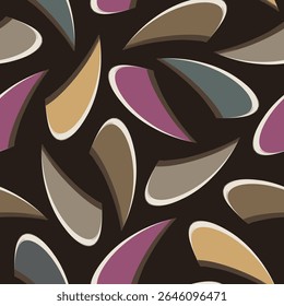 Seamless geometric pattern. Color print.