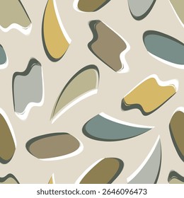 Padrão geométrico contínuo. Impressão colorida.