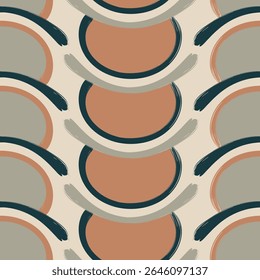 Padrão geométrico contínuo. Impressão colorida.