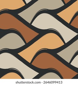 Seamless geometric pattern. Color print.
