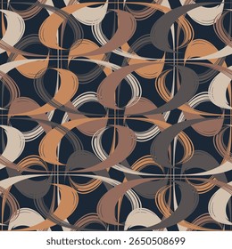 Seamless geometric pattern. Color print.