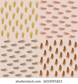 Seamless geometric pattern. Color print.