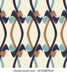 Seamless geometric pattern. Color print.