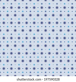 Seamless geometric pattern. Color structure of stars and circles. Vector. 
