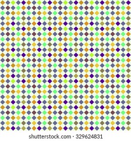 Seamless geometric pattern of colored diamonds. Vector illustration.
