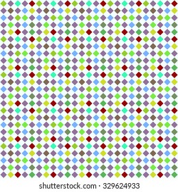 Seamless geometric pattern of colored diamonds. Vector illustration.