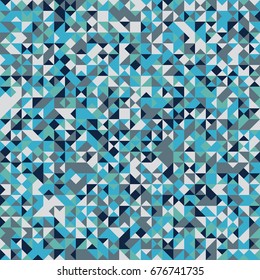 Seamless geometric pattern with colored elements, vector abstract background