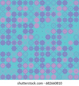 Seamless geometric pattern with colored elements, vector abstract background