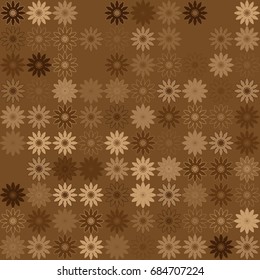 Seamless geometric pattern with colored elements, vector abstract background