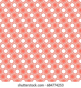 Seamless geometric pattern with colored elements, vector abstract background