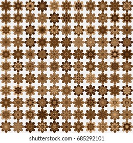 Seamless geometric pattern with colored elements, vector abstract background