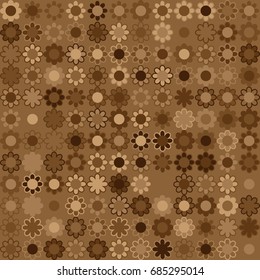 Seamless geometric pattern with colored elements, vector abstract background