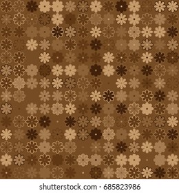 Seamless geometric pattern with colored elements, vector abstract background