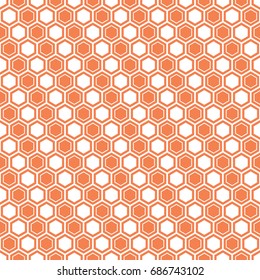 Seamless geometric pattern with colored elements, vector abstract background