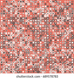 Seamless geometric pattern with colored elements, vector abstract background