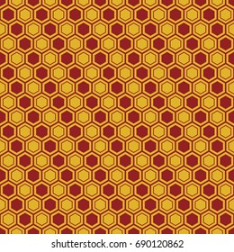 Seamless geometric pattern with colored elements, vector abstract background