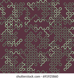 Seamless geometric pattern with colored elements, vector abstract background