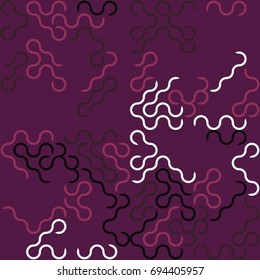 Seamless geometric pattern with colored elements, vector abstract background