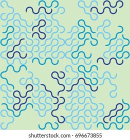 Seamless geometric pattern with colored elements, vector abstract background