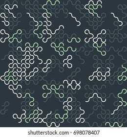 Seamless geometric pattern with colored elements, vector abstract background