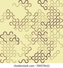Seamless geometric pattern with colored elements, vector abstract background